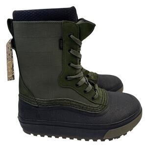 Vans Snow MTE Winter Boot Standard Zip Womens 9.5 Waterproof Insulated Green